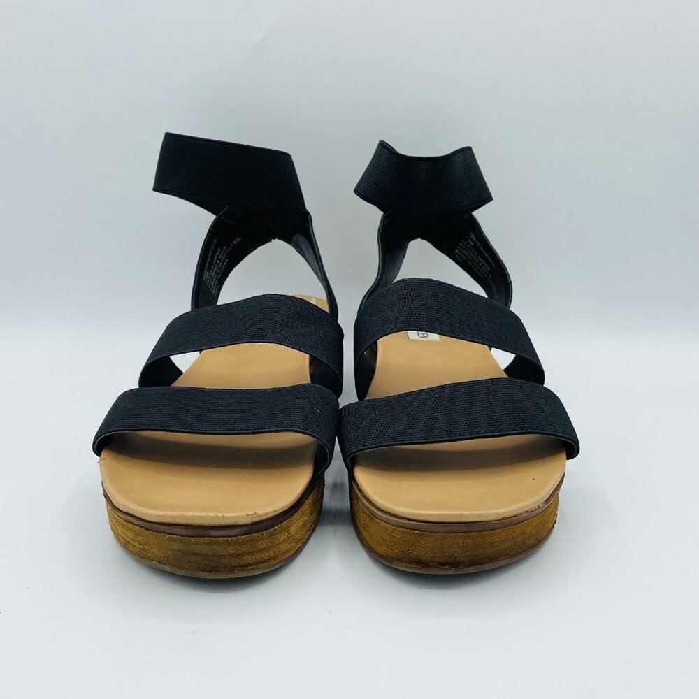 Steve Madden Shoes Womens Size 7.5 M Black Vonte Platform Sandals Ankle Strap - Picture 4 of 11
